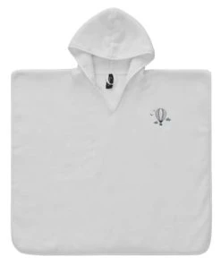 Sensei Maison Poncho De Bain Enfant En Coton Peigné Blanc Taille Unique (4 - 8 Ans)