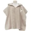 Sensei Maison Poncho De Bain Enfant En Coton Peigné Sable Taille Unique (4 - 8 Ans)