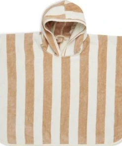 Jollein Poncho De Bain Rayé Biscuit (1-4 Ans)