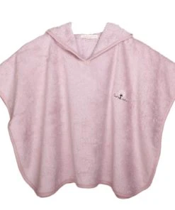 Eveil Et Nature Poncho Eponge 0/24 Mois Coton Bio Bois De Rose