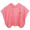 Eveil Et Nature Poncho Eponge 0/24 Mois Coton Bio Corail