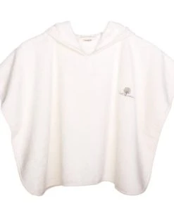 Eveil Et Nature Poncho Eponge 0/24 Mois Coton Bio Ecru