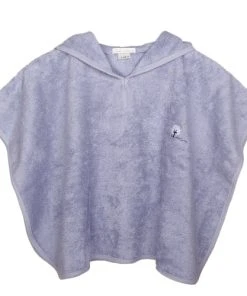 Eveil Et Nature Poncho Eponge 0/24 Mois Coton Bio Océan