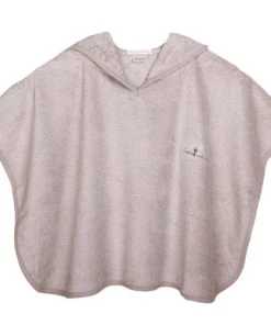 Eveil Et Nature Poncho Eponge 0/24 Mois Coton Bio Taupe