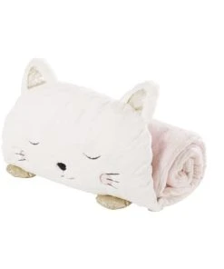 Maisons Du Monde Sac De Couchage Enfant Chat Blanc, Rose Et Doré