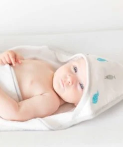 KINOUSSES Set De Bain Bébé Blanc Éponge -Bloom-boutique set de bain bebe blanc eponge 3