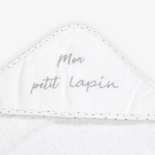 KINOUSSES Set De Bain Bébé Blanc Éponge 2 KINOUSSES Set De Bain Bébé Blanc Éponge – Image 2