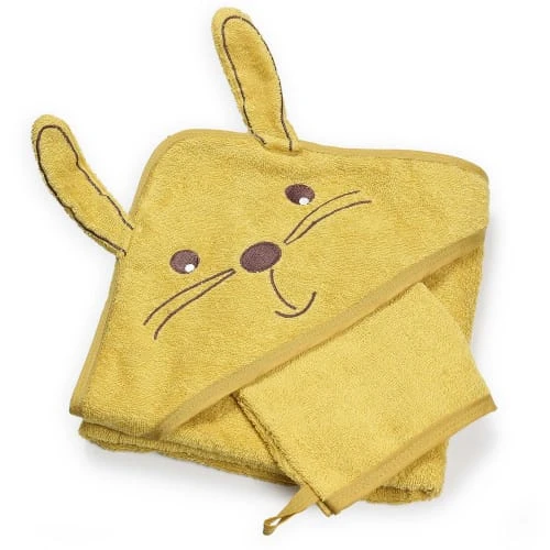 KINOUSSES Set De Bain Bébé Moutarde Éponge 1 KINOUSSES Set De Bain Bébé Moutarde Éponge