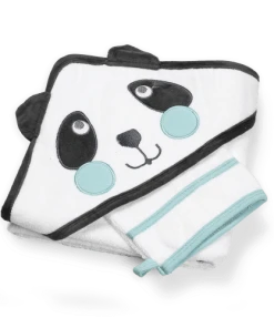 KINOUSSES Set De Bain Bébé Noir Éponge