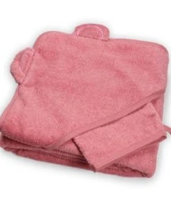 KINOUSSES Set De Bain Bébé Gris Éponge -Bloom-boutique set de bain bebe rose eponge 5