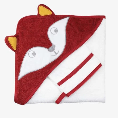 KINOUSSES Set De Bain Bébé Rouge Éponge 1 KINOUSSES Set De Bain Bébé Rouge Éponge