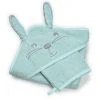 KINOUSSES Set De Bain Bébé Vert D'eau Éponge