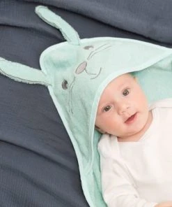 KINOUSSES Set De Bain Bébé Vert D'eau Éponge -Bloom-boutique set de bain bebe vert d eau eponge 3