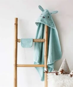 KINOUSSES Set De Bain Bébé Vert D'eau Éponge -Bloom-boutique set de bain bebe vert d eau eponge 4