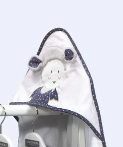 Sauthon Sortie De Bain 75x75cm Et Son Gant En Coton Blanc 6 Sauthon Sortie De Bain 75x75cm Et Son Gant En Coton Blanc -Bloom-boutique sortie de bain 75x75cm et son gant en coton blanc 2