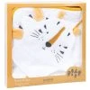 Maisons Du Monde Sortie De Bain Bébé En Coton Blanc Avec Tête De Tigre Jaune Moutarde Et Noire