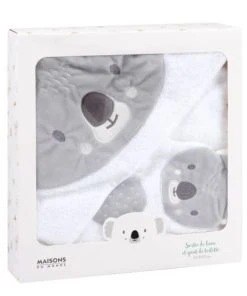 Maisons Du Monde Sortie De Bain Bébé En Coton Blanc Et Gris 100x100 6 Maisons Du Monde Sortie De Bain Bébé En Coton Blanc Et Gris 100x100 -Bloom-boutique sortie de bain bebe en coton blanc et gris 100x100 1000 3 29 206587 5