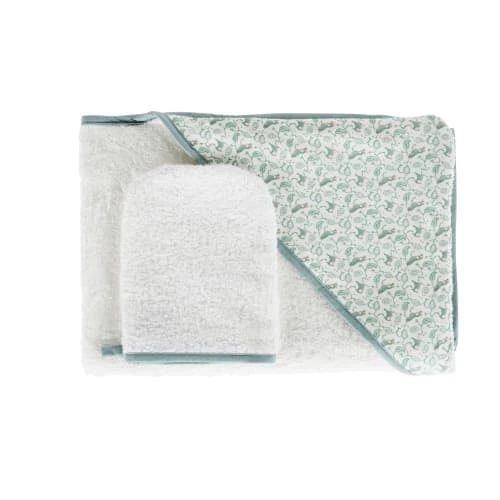 Maisons Du Monde Sortie De Bain Bébé En Coton Blanc, Vert, Bleu Et Orange, Oeko-Tex® 80x80 1 Maisons Du Monde Sortie De Bain Bébé En Coton Blanc, Vert, Bleu Et Orange, Oeko-Tex® 80x80