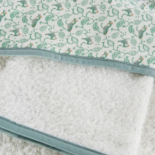 Maisons Du Monde Sortie De Bain Bébé En Coton Blanc, Vert, Bleu Et Orange, Oeko-Tex® 80x80 2 Maisons Du Monde Sortie De Bain Bébé En Coton Blanc, Vert, Bleu Et Orange, Oeko-Tex® 80x80 – Image 2