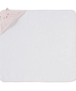 Maisons Du Monde Sortie De Bain Bébé En Coton Blanche Avec Tête De Chat 80x80 -Bloom-boutique sortie de bain bebe en coton blanche avec tete de chat 80x80 1000 1 37 206636 4