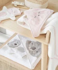 Maisons Du Monde Sortie De Bain Bébé En Coton Blanche Avec Tête De Chat 80x80 -Bloom-boutique sortie de bain bebe en coton blanche avec tete de chat 80x80 1000 1 37 206636 9