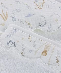 Maisons Du Monde Sortie De Bain Bébé En éponge écrue Avec Capuche En Gaze De Coton Imprimée -Bloom-boutique sortie de bain bebe en eponge ecrue avec capuche en gaze de coton imprimee 1000 6 38 215821 4