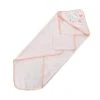 Home Maison Sortie De Bain Et Gant Enfant Lapinou Coton Rose 75x75