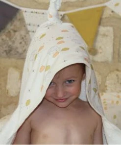 Chouchouette Sortie De Bain Nuages Ivoire -Bloom-boutique sortie de bain nuages ivoire 3