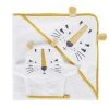 Maisons Du Monde Sortie De Bain Tigre Blanche, Jaune Et Noire, 100x100