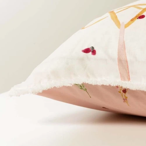 Carré Blanc Taie D'oreiller Carrée Pur Coton Biologique 64 X 64 Cm 6 Carré Blanc Taie D'oreiller Carrée Pur Coton Biologique 64 X 64 Cm – Image 6