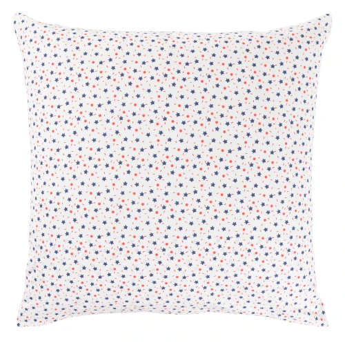 Carré Blanc Taie D'oreiller Carrée Réversible Coton Biologique Chat 64 X 64 Cm 2 Carré Blanc Taie D'oreiller Carrée Réversible Coton Biologique Chat 64 X 64 Cm – Image 2