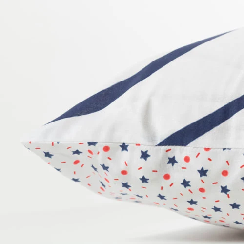 Carré Blanc Taie D'oreiller Carrée Réversible Coton Biologique Chat 64 X 64 Cm 4 Carré Blanc Taie D'oreiller Carrée Réversible Coton Biologique Chat 64 X 64 Cm – Image 4