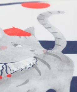 Carré Blanc Taie D'oreiller Carrée Réversible Coton Biologique Chat 64 X 64 Cm 11 Carré Blanc Taie D'oreiller Carrée Réversible Coton Biologique Chat 64 X 64 Cm -Bloom-boutique taie d oreiller carree reversible coton biologique chat 64 x 64 cm 5