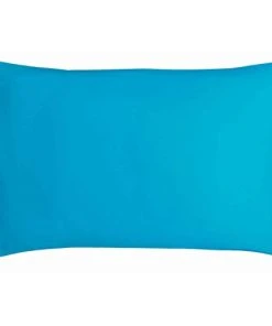 P'tit Basile Taie D'oreiller Coton Bio Bleu 40x60