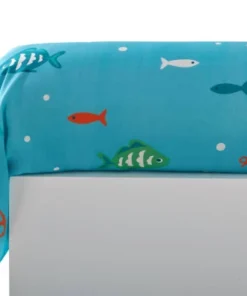 Becquet Taie D'oreiller Enfant 43x140 Bleu En Coton