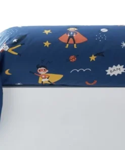 Becquet Taie D'oreiller Enfant 43x140 Bleue En Coton