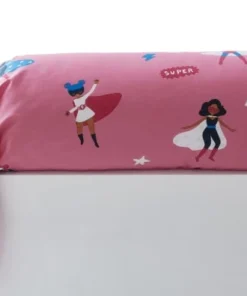 Becquet Taie D'oreiller Enfant 43x140 Rose En Coton