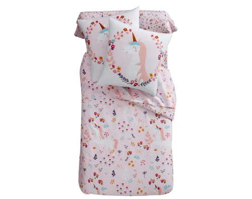 Becquet Taie D'oreiller Enfant 63x63 Rose En Coton 3 Becquet Taie D'oreiller Enfant 63x63 Rose En Coton – Image 3