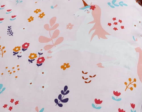 Becquet Taie D'oreiller Enfant 63x63 Rose En Coton 5 Becquet Taie D'oreiller Enfant 63x63 Rose En Coton – Image 5