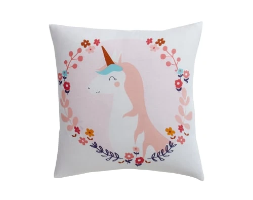 Becquet Taie D'oreiller Enfant 63x63 Rose En Coton 1 Becquet Taie D'oreiller Enfant 63x63 Rose En Coton