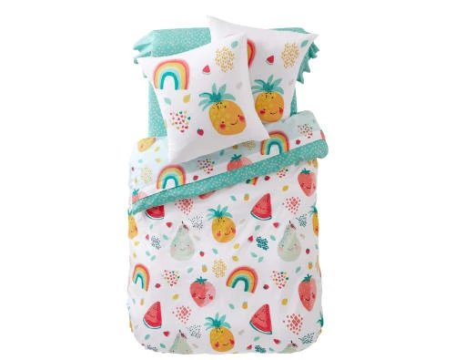 Becquet Taie D'oreiller Enfant 65x65 Blanc En Coton 2 Becquet Taie D'oreiller Enfant 65x65 Blanc En Coton – Image 2