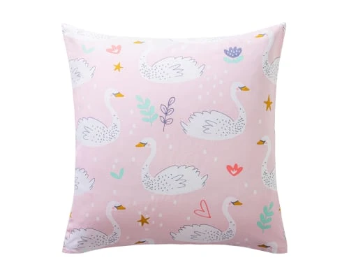 Becquet Taie D'oreiller Enfant 65x65 Rose En Coton 2 Becquet Taie D'oreiller Enfant 65x65 Rose En Coton – Image 2