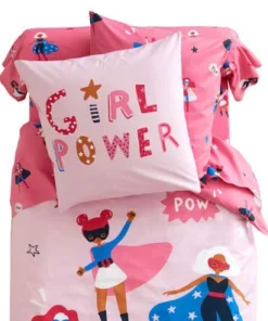 Becquet Taie D'oreiller Enfant Réversible 63x63 Rose En Coton 7 Becquet Taie D'oreiller Enfant Réversible 63x63 Rose En Coton -Bloom-boutique taie d oreiller enfant reversible 63x63 rose en coton 3