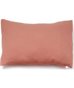 Cocoeko Taie D'oreiller Gaze De Coton Marsala (40x60 Cm)