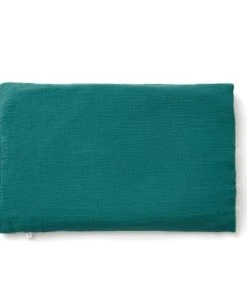 Cocoeko Taie D'oreiller Gaze De Coton Vert Sapin (40x60cm)