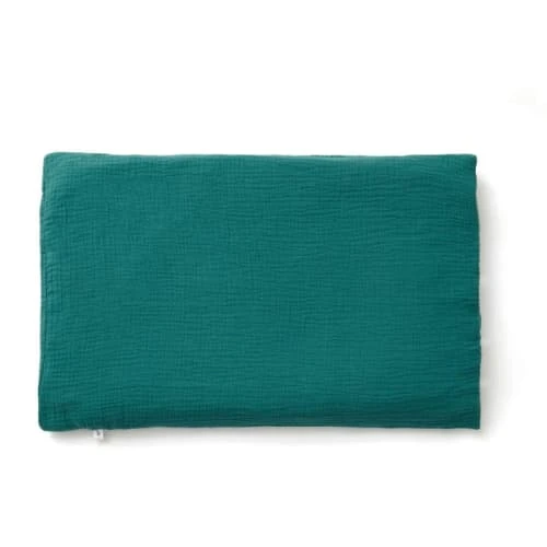 Cocoeko Taie D'oreiller Gaze De Coton Vert Sapin (40x60cm) 1 Cocoeko Taie D'oreiller Gaze De Coton Vert Sapin (40x60cm)
