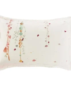 Carré Blanc Taie D'oreiller Rectangulaire Pur Coton Biologique 50 X 70 Cm