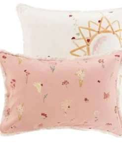 Carré Blanc Taie D'oreiller Rectangulaire Pur Coton Biologique 50 X 70 Cm -Bloom-boutique taie d oreiller rectangulaire pur coton biologique 50 x 70 cm 3