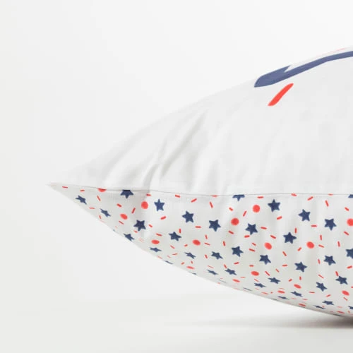 Carré Blanc Taie D'oreiller Rectangulaire Réversible Coton Biologique Renard 50 X 6 Carré Blanc Taie D'oreiller Rectangulaire Réversible Coton Biologique Renard 50 X – Image 6