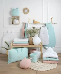 Sauthon Original Tour De Lit 140x19cm En Coton Bleu Ciel -Bloom-boutique tour de lit 140x19cm en coton bleu ciel 4